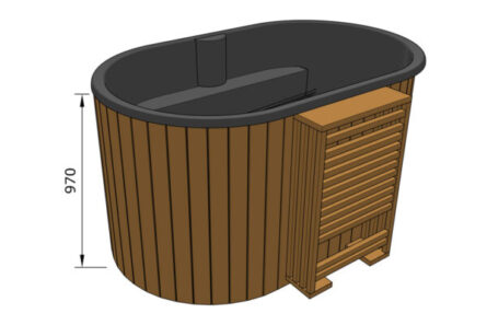 Bergen Wooden 2 Person Hot Tub – Image 6